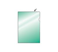 HERMA - Lot de 10 - Jaquette pour livres Rex, (H)270 x (L)540 mm, transparent bordure rouge