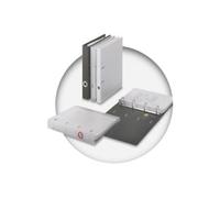 HERMA - Lot de 10 - Jaquette pour livres Rex, (H)310 x (L)540 mm, transparent bordure rouge