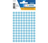 HERMA Lot de 10 paquets de 540 pastilles adhésives pour marquage à la main Bleu Ø 8 mm