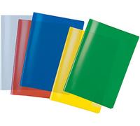 HERMA Lot de 10 protège-cahiers transparents A5 en plastique résistant et facile à nettoyer pour l'école, couleurs assorties 19991
