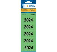 HERMA Lot de 100 autocollants numérotés annuels 2024 pour classeurs - 60 x 26 mm