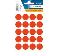 HERMA Lot de 100 étiquettes autocollantes orange lumineuses, Ø 19 mm, 20 étiquettes par feuille, étiquettes autocollantes rondes de couleur, points de marquage, autocollants circulaires adhésifs pour