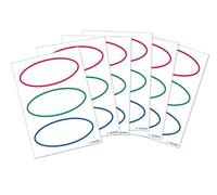 HERMA Lot de 18 étiquettes autocollantes pour livre - 74 x 36 mm - Pour l'école, les enfants, les filles, les garçons - Blanches, rouges, vertes, bleues