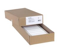 HERMA Lot de 2000 étiquettes continues pour ordinateur - 88,9 x 23 mm - Single Track - Étiquettes autocollantes en papier blanc mat avec bord de trou de guidage - Blanc