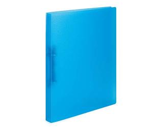 HERMA Lot de 3 classeurs à anneaux A4 - Bleu clair translucide - 2 anneaux - 25 mm de large - En plastique avec support - Pour enfants, garçons et filles