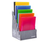 HERMA Lot de 45 chemises A4 translucides en plastique avec étiquette d'inscription, pochette de rangement et languette en métal, assortiment pour l'école et le bureau