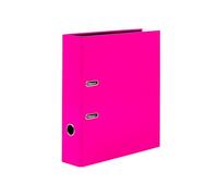 HERMA Lot de 5 classeurs A4 rose fluo de 7 cm de large, pour enfants, classeurs à levier uni, couleur fluo vive, pour garçons et filles