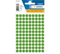 HERMA Lot de 540 pastilles adhésives Vertes - Diamètre : 8 mm - 108 par Feuille - pour Calendrier, planificateur, Bricolage - Mat - Pois de Couleur