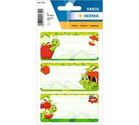 HERMA Lot de 6 étiquettes autocollantes pour livre « Fritz der Wurm » - 76 x 35 mm - Pour l'école, les enfants, les filles, les garçons - Multicolore