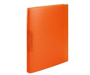 HERMA Lot de 60 classeurs A4 en plastique fin à 2 anneaux de 25 mm de large avec pochette pour enfants, garçons et filles - Orange translucide