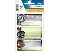 HERMA Lot de 9 étiquettes pour livre de football - 76 x 35 mm - Autocollantes - Lignées - Pour l'école, les enfants, les filles, les garçons - Multicolore