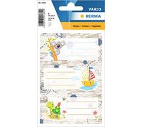 HERMA Lot de 9 étiquettes pour livres à étiqueter - 76 x 35 mm - Autocollants lignés - Pour l'école, les enfants, les filles et les garçons - Multicolore