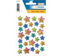HERMA MAGIC stickers étoiles pierre colorée 1 feuille - étiquettes auto-adhésives (feuilles A4)