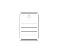 HERMA Merchandise tag - Blanc - 48 x 65 mm 1000 étiquette(s) étiquettes pour badges