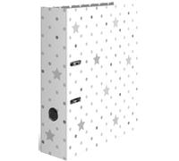 HERMA Motif classeur à levier A4 Étoiles assortiment, dos de 7 cm, en carton robuste, imprimé entièrement à l'extérieur et à l'intérieur, lot de 10
