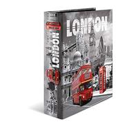 HERMA Motif classeur à levier A4 Villes London, dos de 7 cm, en carton robuste, imprimé entièrement à l'extérieur et à l'intérieur