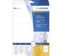 Herma Recharges badges nominatifs – Lot de 300, 25 A4 (12/feuille) 75x40 mm – vierges imprimables