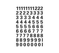 HERMA - Noir - 1 feuille(s) étiquettes numérotées autocollantes