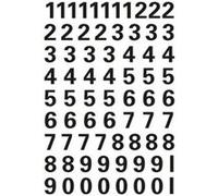 HERMA - Noir - 1 feuille(s) étiquettes numérotées autocollantes G