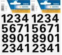 HERMA Numbers 25 mm 0-9 Weatherproof film noir 1 sheet (Lot de 2)