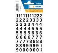HERMA Numbers Stickers Black 0-9, 71 Pieces, Font Size 10 mm, self-Adhesive, Wea