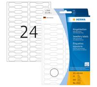Herma 2510 Étiquettes bijouterie 10 x 49 mm carton 600 pièces Blanc