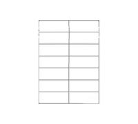 Herma 8414 Étiquettes universelles Dataprint Blanc 105 x 42,3 mm