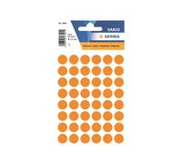 HERMA Lot de 240 étiquettes autocollantes oranges lumineuses, Ø 13 mm, 48 étiquettes par feuille, étiquettes autocollantes rondes de couleur, points de marquage, autocollants circulaires adhésifs pour