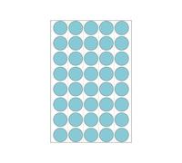 HERMA - Papier - auto-adhésif permanent - bleu - diamètre 19 mm 1280 étiquette(s) (32 feuille(s) x 40) étiquettes rondes