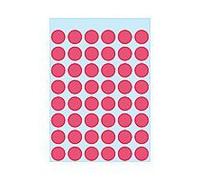 HERMA - Papier - auto-adhésif - Rouge lumineux - diamètre 12 mm 240 étiquette(s) (5 feuille(s) x 48) étiquettes