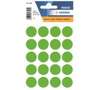 HERMA - Papier - auto-adhésif - vert phosphorescent - diamètre 19 mm 100 étiquette(s) (5 feuille(s) x 20 étiquettes G