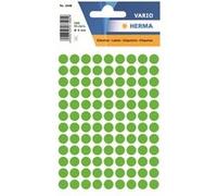 HERMA - Papier - auto-adhésif - vert phosphorescent - diamètre 8 mm 540 étiquette(s) (5 feuille(s) x 108 étiquettes G