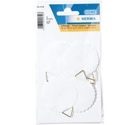 Herma Paquet De 6 Attaches Pour Cadres Diamètre 45 Mm Shirting Blanc