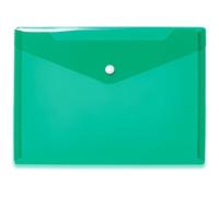 Herma Porte-documents A5 20053 vert transparent, pochettes avec bouton-pression, enveloppe plastique