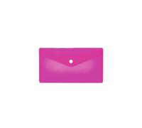 Herma Pochette à documents 20039 PP format long DIN 220 x 120 mm Fermeture pression Rose vif