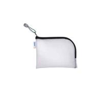 Herma Trousse de voyage 20244 – Format A7 transparente/noire, petite poche transparente, zip