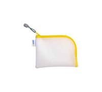 HERMA Pochette zippée EVA A6 Mesh Bags jaune - 190 x 140 mm, souple et multi-usages