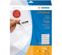 Herma Pochettes diapos mat/transp. 5x5 10 feuilles 7698