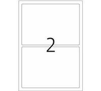 HERMA - Polyester - mat - auto-adhésif - blanc - 135 x 190 mm 50 étiquette(s) (25 feuille(s) x 2) étiquettes pelliculées G