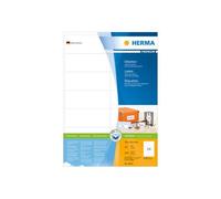 HERMA Premium - Papier - mat - auto-adhésif permanent - blanc - 105 x 42.3 mm 2800 étiquette(s) (200 feuille(s) x 14) étiquettes laminées