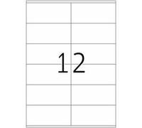 HERMA Premium - Papier - mat - auto-adhésif permanent - blanc - 105 x 48 mm 300 étiquette(s) (25 feuille(s) x 12 étiquettes laminées Blanc G