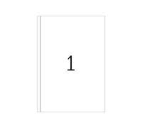 HERMA Premium - Papier - mat - auto-adhésif permanent - blanc - 297 x 200 mm 100 étiquette(s) (100 feuille(s) x 1) étiquettes laminées