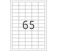 Herma 8629 Étiquettes 38,1 x 21,2 Premium A4 650 pièces Blanc