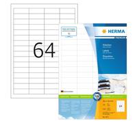 Herma Étiquettes 4271 Premium A4 48,3 x 16,9 mm - 6400 pièces Blanc