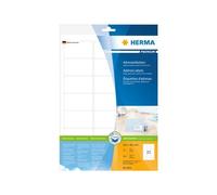 HERMA Premium - Papier - mat - auto-adhésif permanent - blanc - 63.5 x 38.1 mm 210 étiquette(s) (10 feuille(s) x 21) étiquettes d'adresse laminées