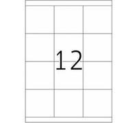 Herma Étiquettes 4617 Premium A4 - Papier mat auto-adhésif permanent 70 x 67,7 mm 2400 Blanc