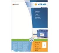 HERMA Premium - Papier - mat - auto-adhésif permanent - blanc - A4 (210 x 297 mm) 200 étiquette(s) (200 feuille(s) x 1) étiquettes laminées Blanc G