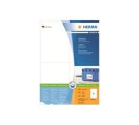 HERMA Premium - Papier - mat - auto-adhésif permanent - blanc - A6 (105 x 148 mm) 800 étiquette(s) (200 feuille(s) x 4) étiquettes laminées