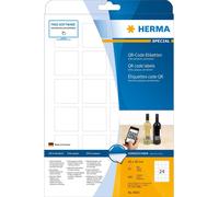 Herma 9642 Pack de 600 étiquettes codes QR carrées sur feuilles A4 papier mat opaque 40 x 40 mm (Blanc) (Import Allemagne)