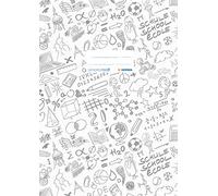 HERMA Schoolydoo 19401 Lot de 10 couvertures pour cahiers d'école, format A4, avec étiquette d'identification, en film polypropylène résistant et facile à nettoyer, blanches